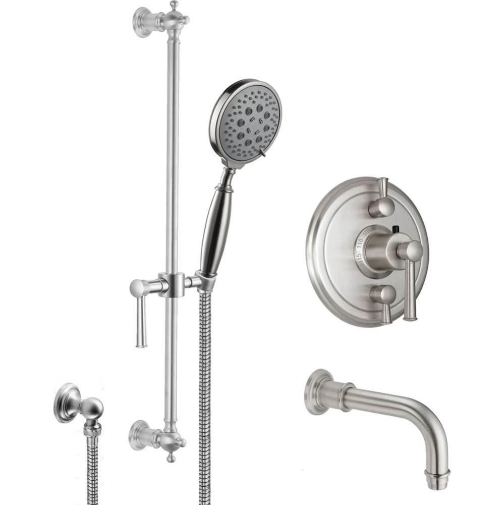 Miramar StyleTherm® 1/2'' Thermostatic Shower System with Handshower Slide Bar and