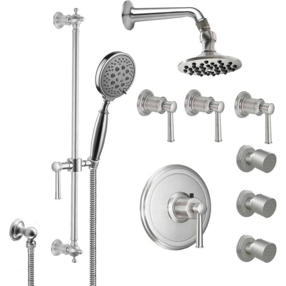 Miramar StyleTherm® 3/4'' Thermostatic Shower System with Body Spray, Handshower on