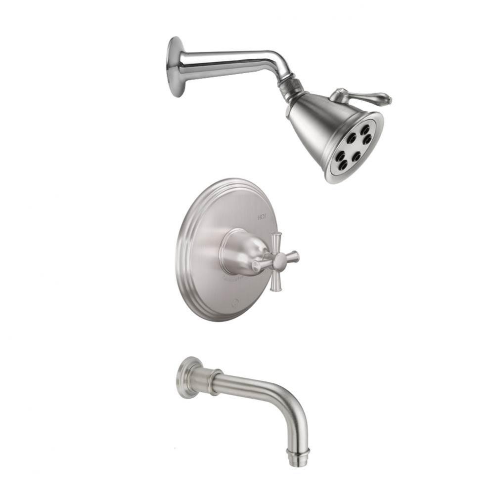 Miramar Pressure Balance Shower System with Single Showerhead and Tub Spout