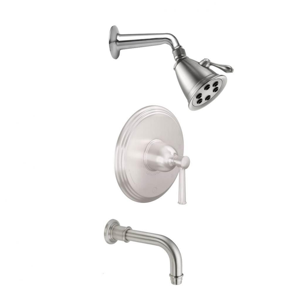 Miramar Pressure Balance Shower System with Single Showerhead and Tub Spout