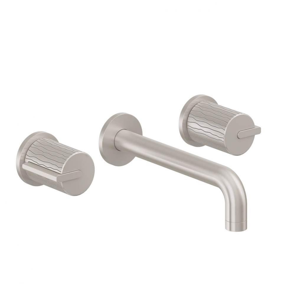 Two Handle Lavatory Wall Faucet Trim Only