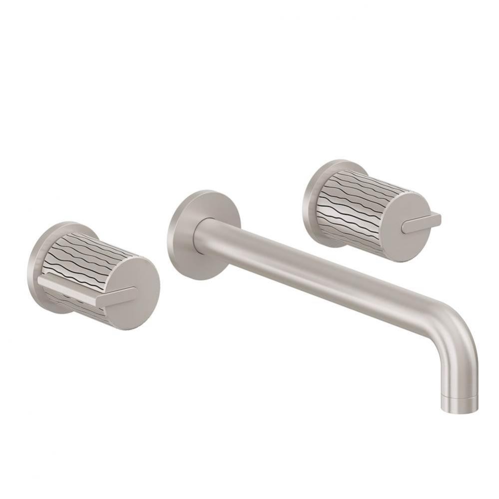 Two Handle Lavatory Wall Faucet Trim Only