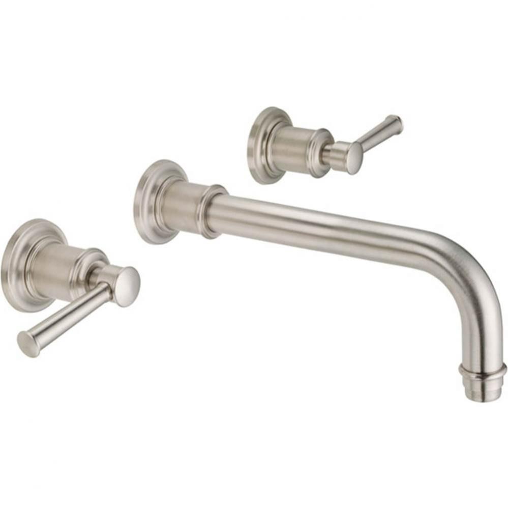 Two Handle Lavatory Wall Faucet Trim Only