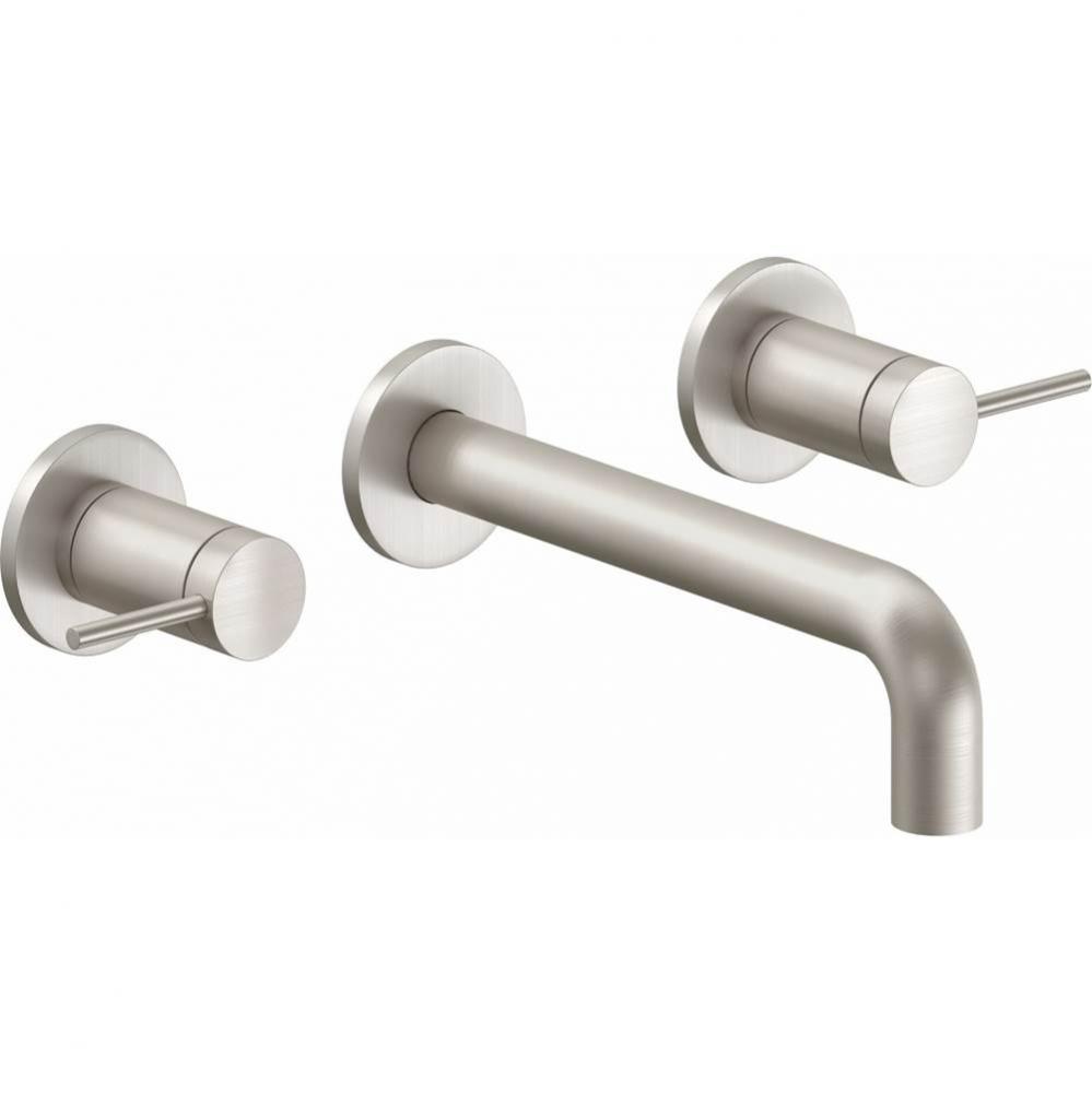 Two Handle Lavatory Wall Faucet Trim Only