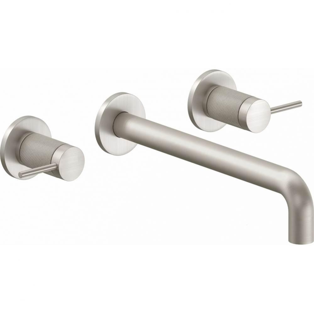 Two Handle Lavatory Wall Faucet Trim Only