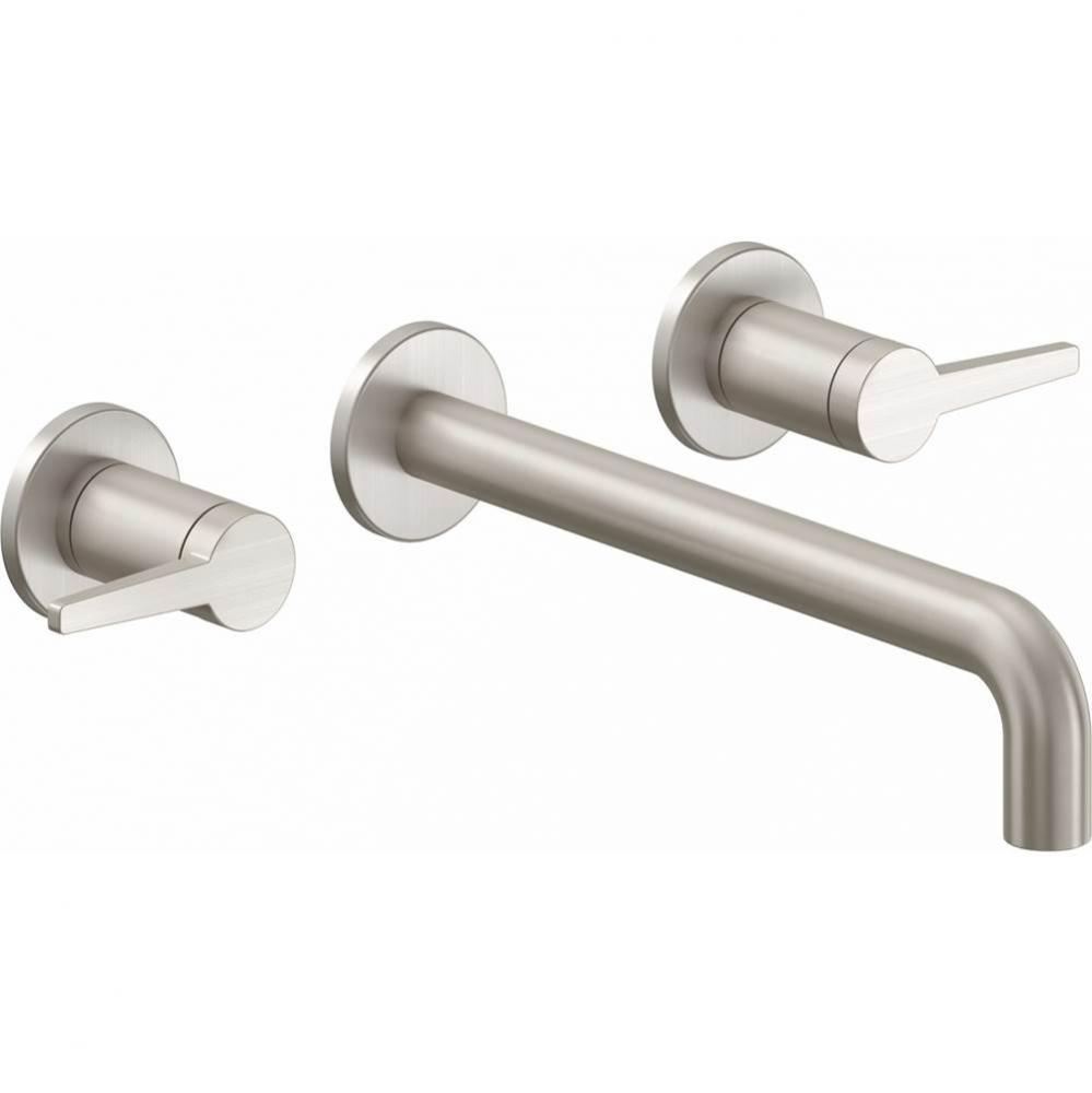 Two Handle Lavatory Wall Faucet Trim Only