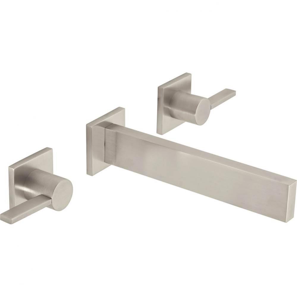 Two Handle Lavatory Wall Faucet Trim Only
