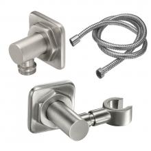 California Faucets 9125S-85-PC - Swivel Wall Mounted Handshower Kit - Quad