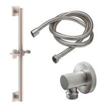 California Faucets 9127-GB30-37X-PC - 30'' Grab Bar Handshower Kit - Cross Handle with Quad Base