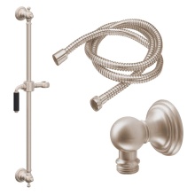 California Faucets 9129-60-ADC-PC - Slide Bar Handshower Kit - Matte Black Lever Handle with Line Base