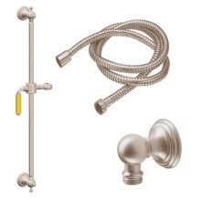 California Faucets 9129-GB24-60-YP-PC - 24'' Grab Bar Handshower Kit - Yellow Porcelain Lever Handle with Line Base