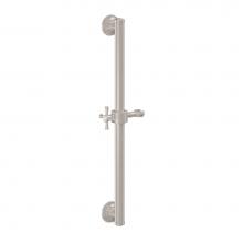 California Faucets 9424S-48X-MBLK - 24'' Grab Bar with Slide