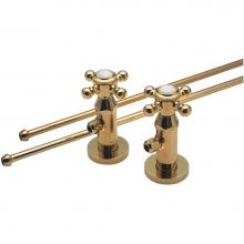 California Faucets 9820-48-PC - Deluxe Angle Stop Kit for Pedestals