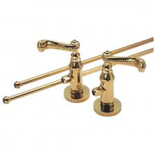 California Faucets 9821-74-PC - Deluxe Angle Stop Kit for Pedestals