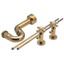 California Faucets 9830-48x-PC - Deluxe Angle Stop Kit for Pedestals