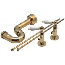 California Faucets 9831-48-PC - Deluxe Angle Stop Kit for Pedestals