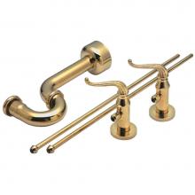 California Faucets 9832-48-PC - Deluxe Angle Stop Kit for Pedestals