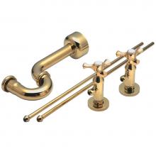 California Faucets 9833-48x-PC - Deluxe Angle Stop Kit for Pedestals