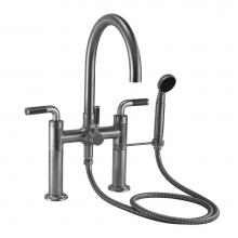 California Faucets 1008-XX.18-PC - Contemporary Deck Mount Tub Filler