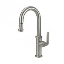 California Faucets K30-101-KL-RBZ - Pull-Down Prep/Bar Faucet - Knurled Handle