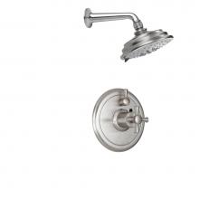 California Faucets KT01-48X.18-PC - Miramar Styletherm 1/2'' Thermostatic Shower System with Single Showerhead