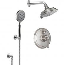 California Faucets KT02-48.18-PC - Miramar StyleTherm® 1/2'' Thermostatic Shower System with Showerhead and Handshower
