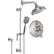 California Faucets KT03-33.25-PC - StyleTherm® 1/2'' Thermostatic Shower System with Handshower Slide Bar