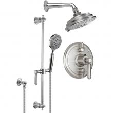 California Faucets KT13-33.18-PC - StyleTherm® 1/2'' Thermostatic Shower System with Showerhead and Handshower on Slid