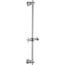 California Faucets SB-34-MWHT - Wall Mounted Slide Bar