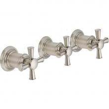 California Faucets TO-4803XL-PC - 3 Handle Tub and Shower Trim Only