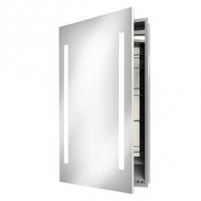 Electric Mirror ASC-2340-TD-RT - Ascension 23.25w x 40h Lighted Mirrored Cabinet with Keen - Right hinged