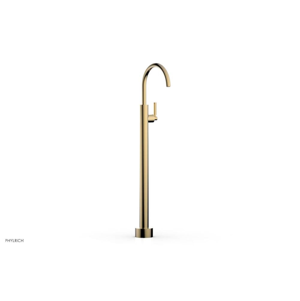 Floor Mounted Tub Filler Lever Tubular-Tall