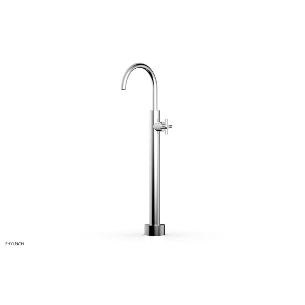 Floor Mounted Tub Filler Cross Tubular-Short