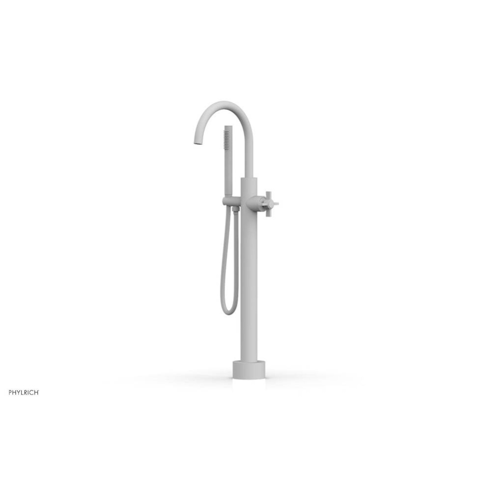 Floor Mounted Tub Filler Cross Blade W/Handshwr-Short