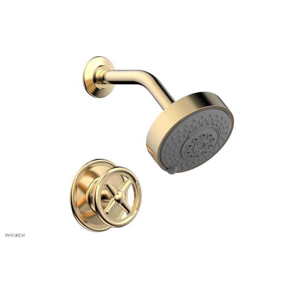 Pb Shwr Kit Works, Cross Handle