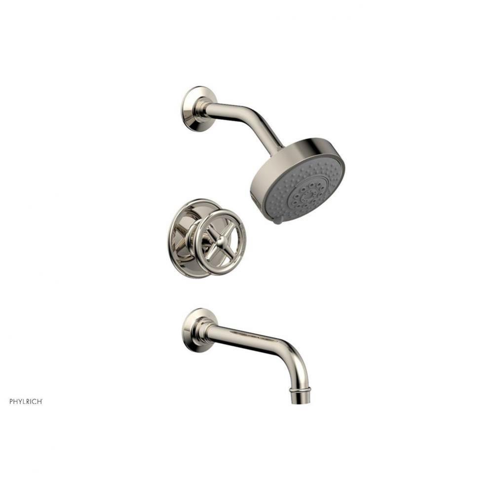 Pb Tub & Shwr Kit Works, Cross Handle