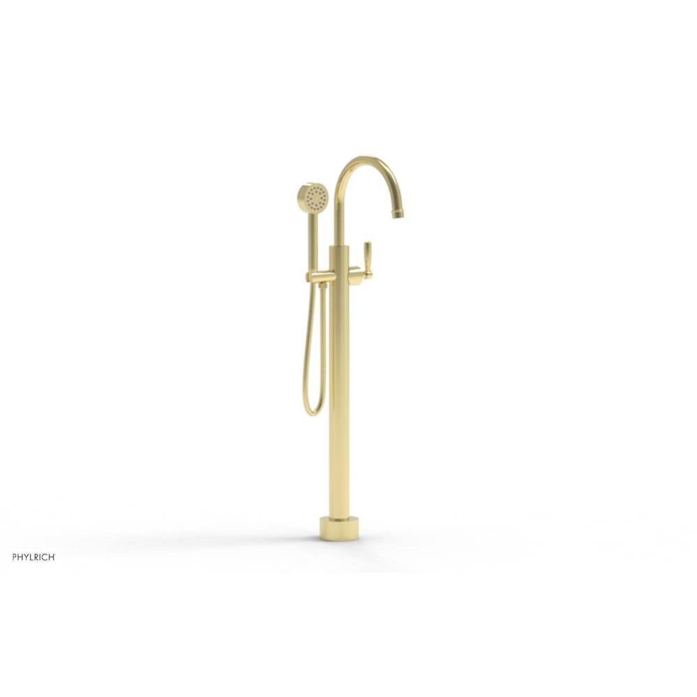 Floor Mounted Tub Filler Lever Hdl W/Handshwr-Tall