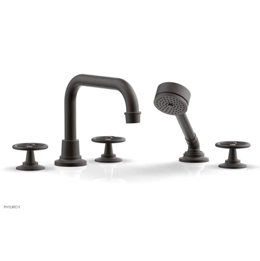 Deck Tub Set Works W/ Hs, Cross Handle