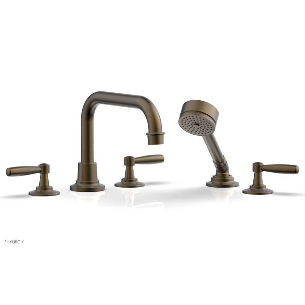 Deck Tub Set Works W/ Hs, Lever Handle