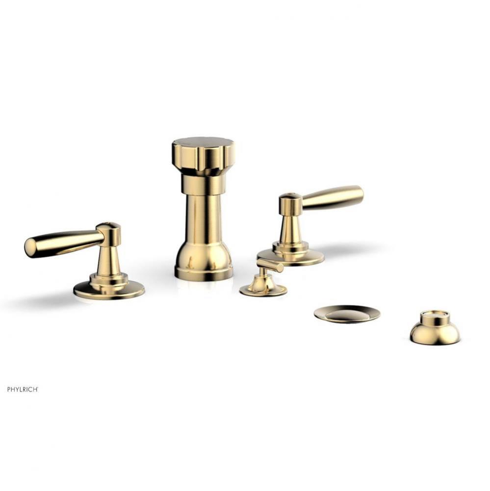 Four Hole Bidet Set Works, Lever Handle