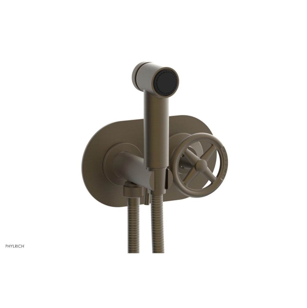 Wall Mounted Bidet Set Works, Cross Handle