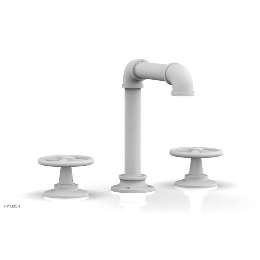 WORKS 2 Widespread Faucet, Square Spt, Hight Spout, Cross Handles