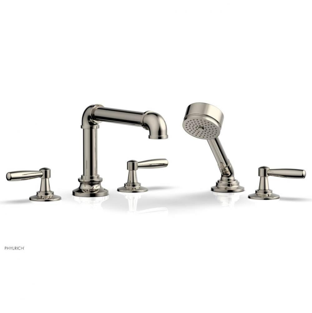 Deck Tub Set Works Industrial W/ Hs, Lever Handle