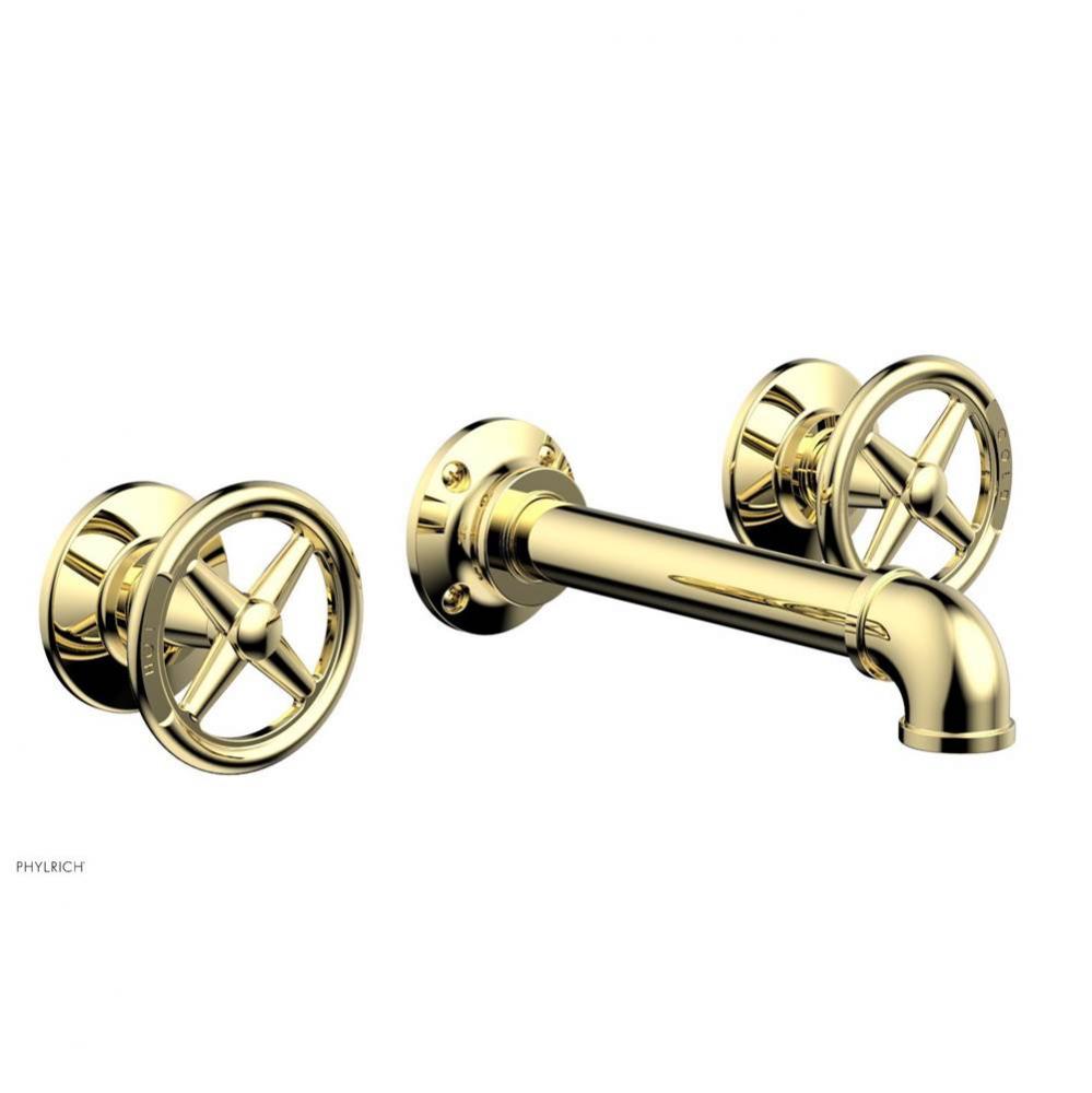 Wall Tub Set Works Industrial, Cross Handle