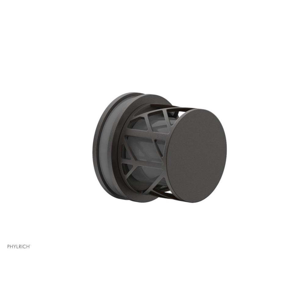 Oil Rubbed Bronze Jolie Diverter/Volume Control Trim With Round Cutaway Handles And Grey Accents