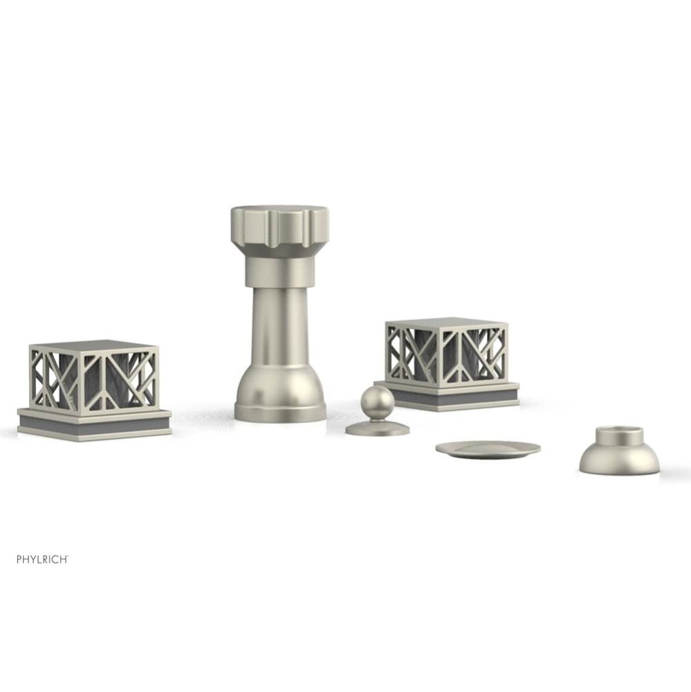 Four Hole Bidet Set, Sqr, Jolie