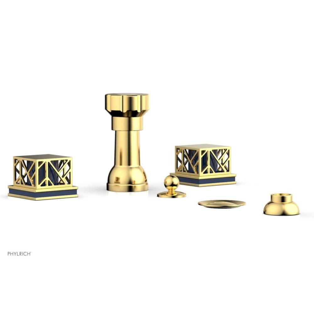 Four Hole Bidet Set, Sqr, Jolie