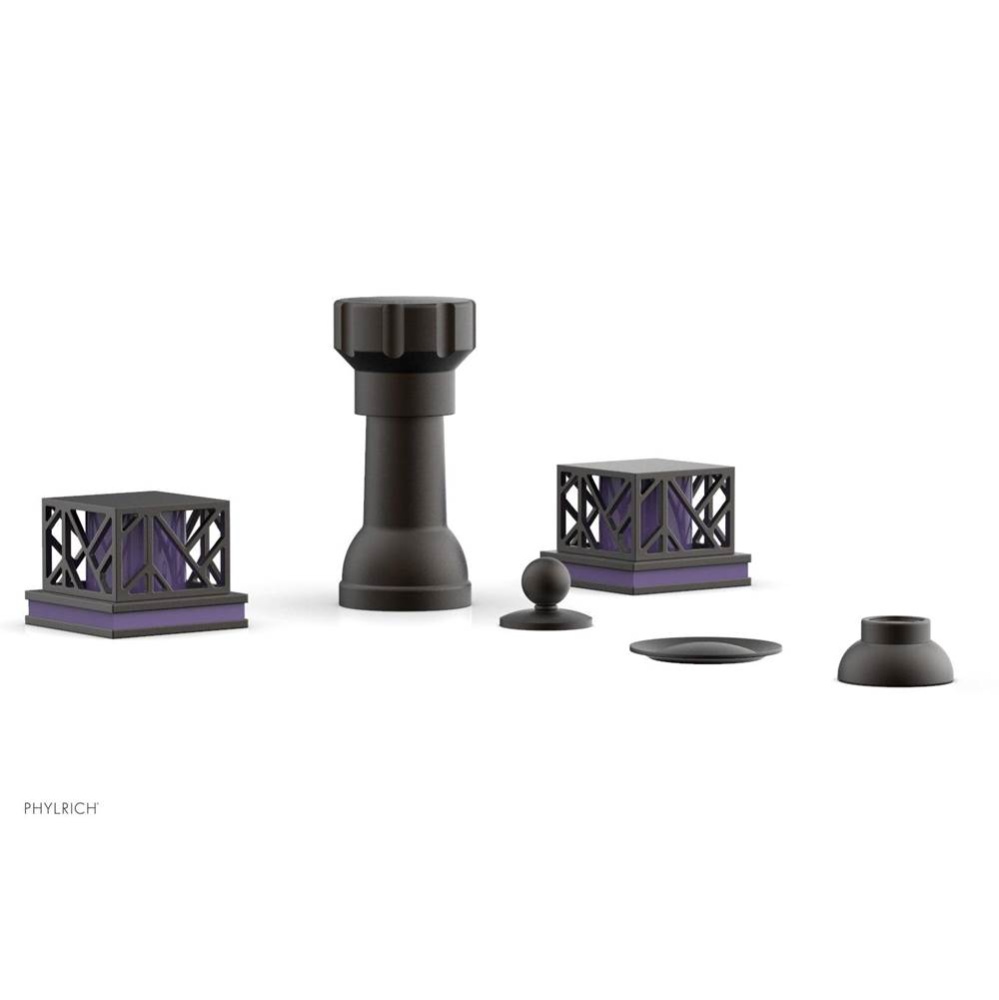 Four Hole Bidet Set, Sqr, Jolie