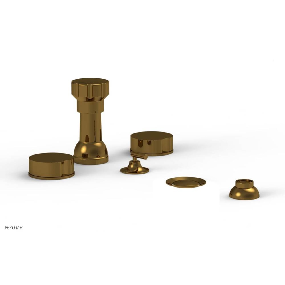 Four Hole Bidet Set Brass Handles
