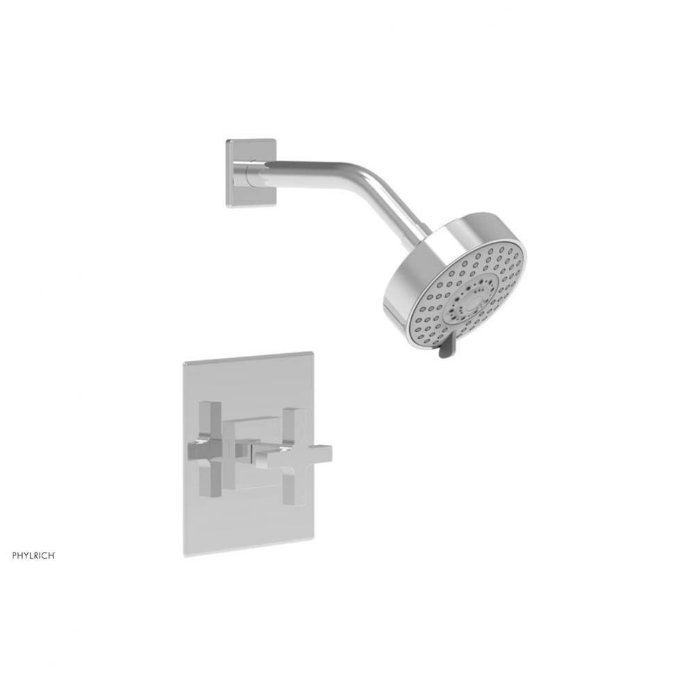 CROI - Pressure Balance Shower Set - Cross Handle